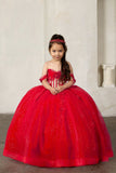 Amaris Glitter Princess Dress – Girls Fuchsia Ball Gown