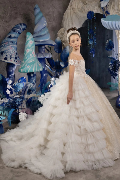 Kennedi Couture Dress - Custom Flower Girl & Pageant Gown