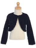 Girls Ivory Whisper Faux Fur Bolero Jacket