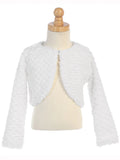 Girls Ivory Whisper Faux Fur Bolero Jacket