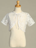 Girls White Lace Bolero | Communion & Flower Girl Jacket