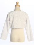 Girls Celestique Sequin Velvet Bolero Jacket