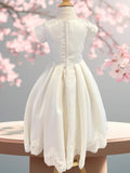 Celestine Satin Gown | Amalee Couture Communion & Flower Girl Dress