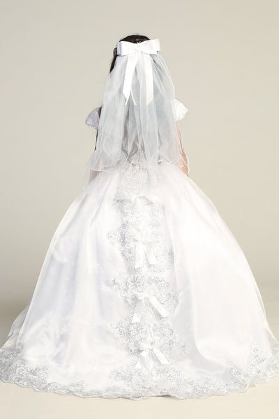 Maria Embroidered Gown – Perfect for First Communion & Special Events