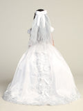 Maria Embroidered Gown – Perfect for First Communion & Special Events