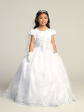 Maria Embroidered Gown – Perfect for First Communion & Special Events