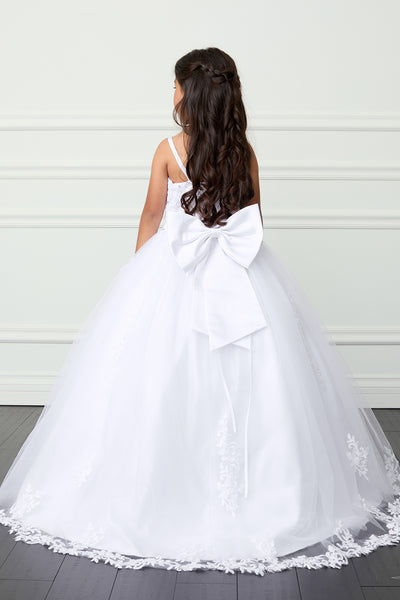 Jolene Lace Communion Dress | Elegant Special Occasion Gown
