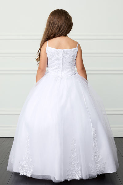 Millie Communion Dress - Lace Tulle Gown with Bolero Jacket