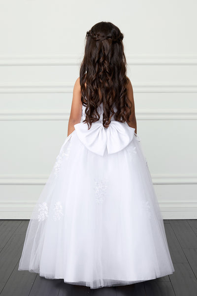 White Girls Communion Dress Maria Embroidery & Bolero