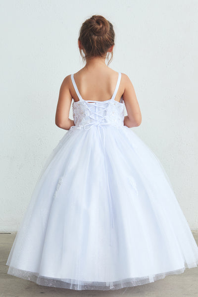 Mariselle Radiance Communion Dress with Lace Bolero