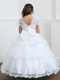 Mariana Petal Tier Communion Dress with Maria