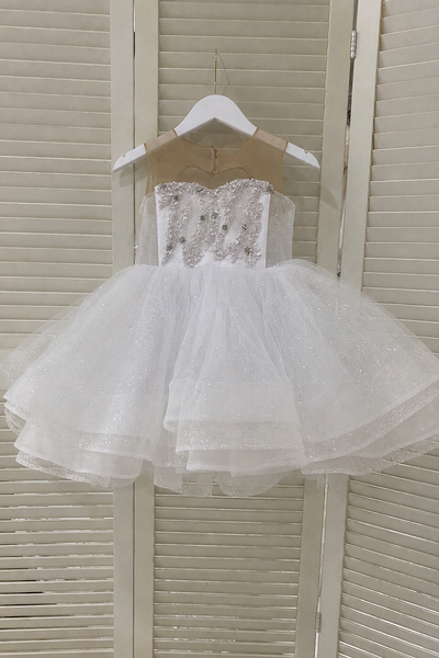 Girls Pageant Dress Heart Back Tulle | Fashion Couture