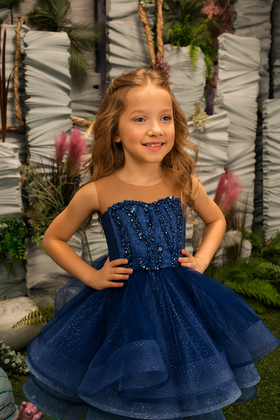 Girls Pageant Dress Heart Back Tulle | Fashion Couture