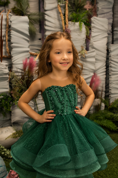 Girls Pageant Dress Heart Back Tulle | Fashion Couture