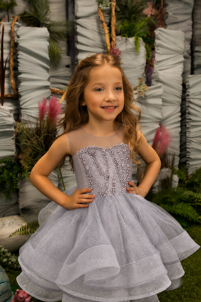 Girls Pageant Dress Heart Back Tulle | Fashion Couture