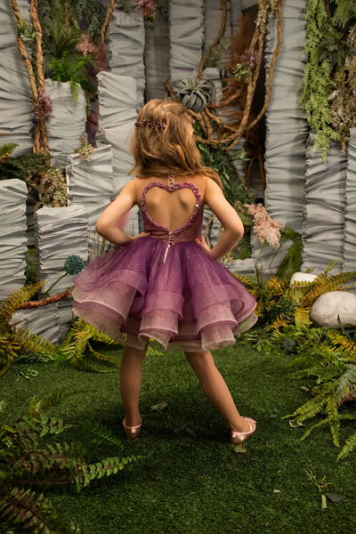 Girls Pageant Dress Heart Back Tulle | Fashion Couture