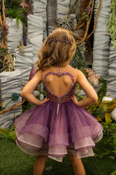 Girls Pageant Dress Heart Back Tulle | Fashion Couture