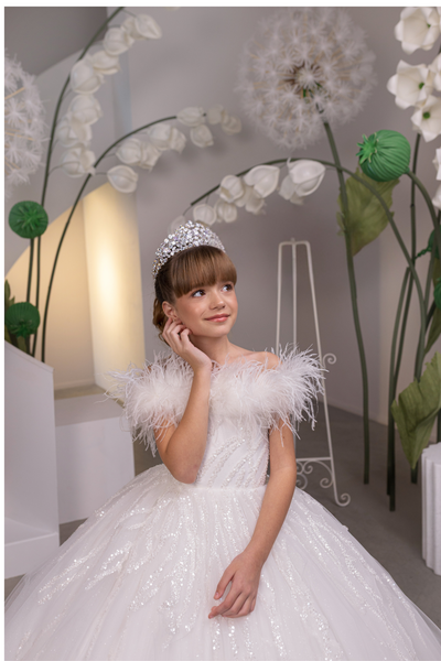 Seraphielle Lumière Girls Couture Pageant Ball Gown