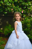 1st Communion Girls Birthday Flower Girl Lace And Tulle Toddler Dress