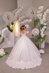 White Couture Girls Pageant Ball Gown | Luxury Fashion Couture Dress