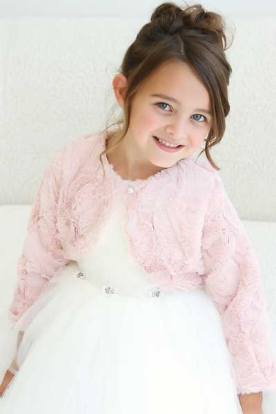 Camille Faux Fur Jacket | Amalee Couture Girls’ Winter Cover-Up