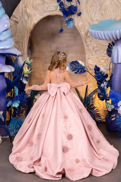 Marcella Rose – Pink Couture Flower Girl & Special Occasion Gown