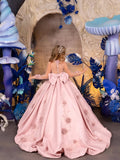 Marcella Rose – Pink Couture Flower Girl & Special Occasion Gown