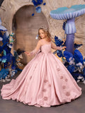 Marcella Rose – Pink Couture Flower Girl & Special Occasion Gown