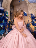 Marcella Rose – Pink Couture Flower Girl & Special Occasion Gown