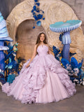 Maristella Ruffle Lilac Couture Gown – Girls’ Special Occasion Dress