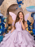 Maristella Ruffle Lilac Couture Gown – Girls’ Special Occasion Dress