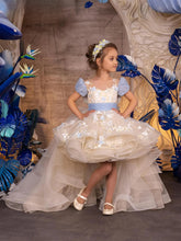 Lucina Butterfly Gown – Couture High Low Pageant Dress for Girls