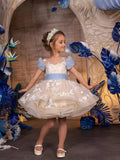 Lucina Butterfly Gown – Couture High Low Pageant Dress for Girls