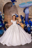 Serenalia Couture White Gown – Communion, Pageant & Father-Daughter Dance