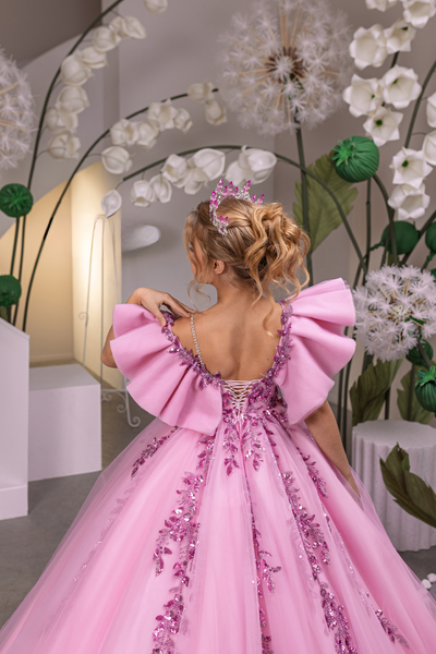 Isadora Belle Pink Couture Girls Pageant Gown | Blush Kids