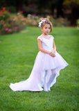 Tutu Off The Shoulder Hi Lo Flower Girl Dress Baby Special Occasion Dress