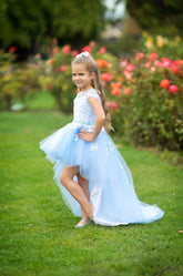 Tutu Off The Shoulder Hi Lo Flower Girl Dress Baby Special Occasion Dress