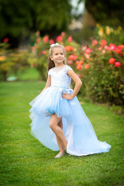 Tutu Off The Shoulder Hi Lo Flower Girl Dress Baby Special Occasion Dress