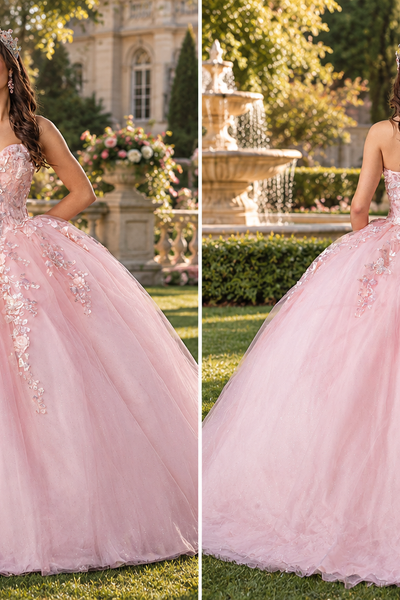 Aurelia Floral Quinceañera Ball Gown | Queen Collection