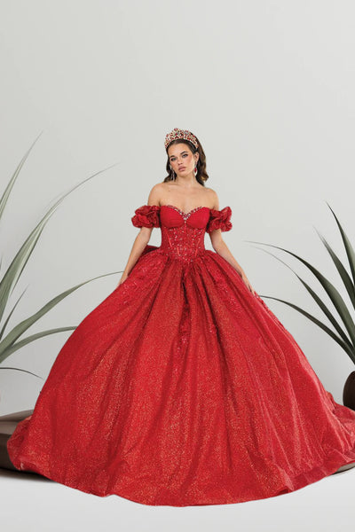 Serenelle Charm Quinceañera Gown – Available in 6 Sparkling Colors