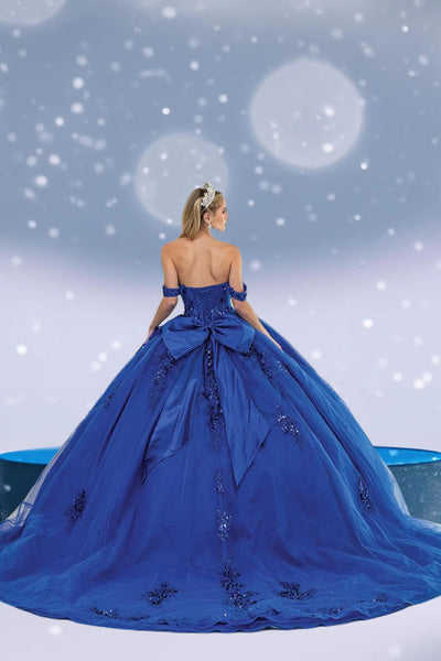 Virella Sapphire Royal Blue Quinceañera Gown – Sequin Ballgown Dress