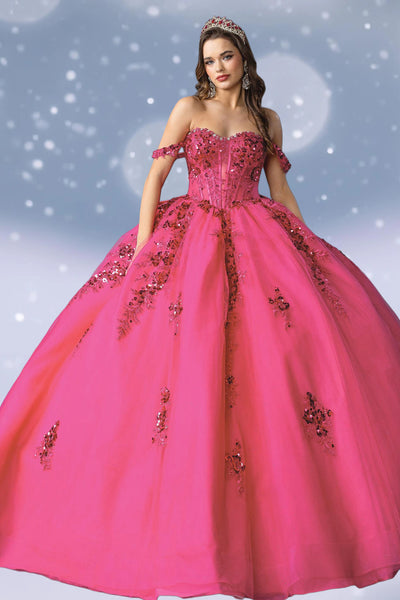 Virella Sapphire Royal Blue Quinceañera Gown – Sequin Ballgown Dress