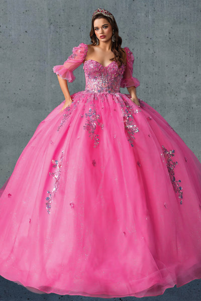 Rose Pink Quinceañera Ball Gown | Queen Collection