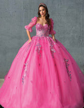 Rose Pink Quinceañera Ball Gown | Queen Collection