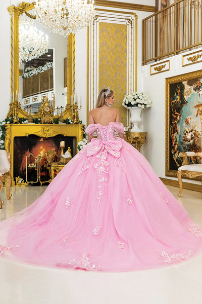 Pink Floral Quinceañera Dress | Queen Collection