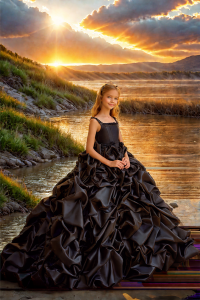Fleur Royale Girls Short Pageant Dress | Pentelei Couture