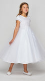 Girls Luxury Couture First Communion Dress With Beaded Bodice