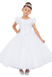 White First Communion Dress – Tea Length Special Occasion