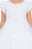 White First Communion Dress – Tea Length Special Occasion