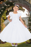 White First Communion Dress – Tea Length Special Occasion